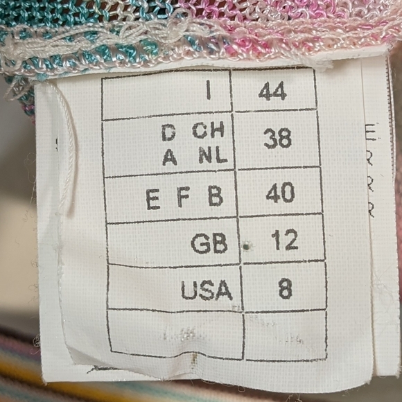 Missoni Vintage Y2K 2000's Set Wrap Top & Pleated Skirt Size 8 - Picture 8 of 12